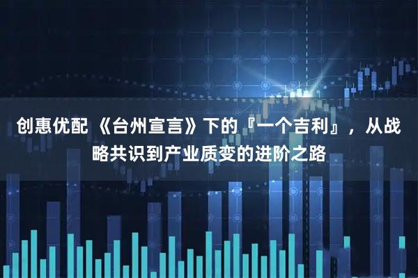 创惠优配 《台州宣言》下的『一个吉利』，从战略共识到产业质变的进阶之路